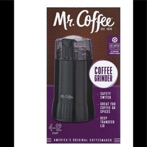 NEW - Mr. Coffee- Coffee Grinder 4-12 Cups